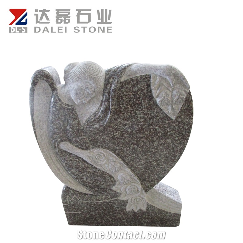 Old G664 Red Color Own Design European Style Granite Headstones