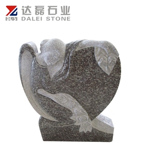 Old G664 Red Color Own Design European Style Granite Headstones