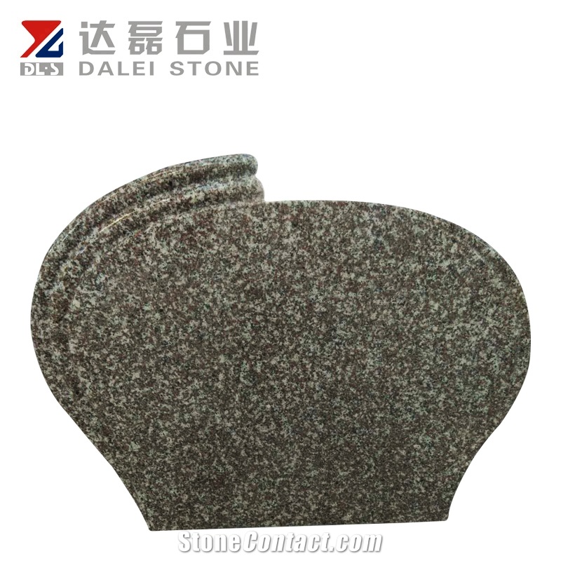 Old G664 Red Color Own Design European Style Granite Headstones