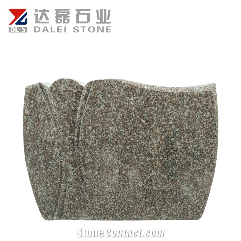 Old G664 Red Color Own Design European Style Granite Headstones