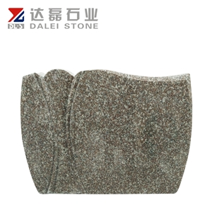 Old G664 Red Color Own Design European Style Granite Headstones