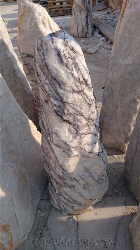 Milas Lilac Marble Landscaping Boulders