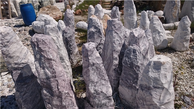 Milas Lilac Marble Landscaping Boulders