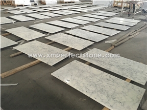 Bianco Carrara White Marble Bath Top, Italy White Marble Countertop
