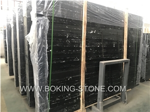 China Black Silver Portoro Marble Slabs,Silver Dragon Marble