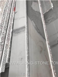 Statuario Venato White Marble Composite Tiles Honeycomb Marble Panel