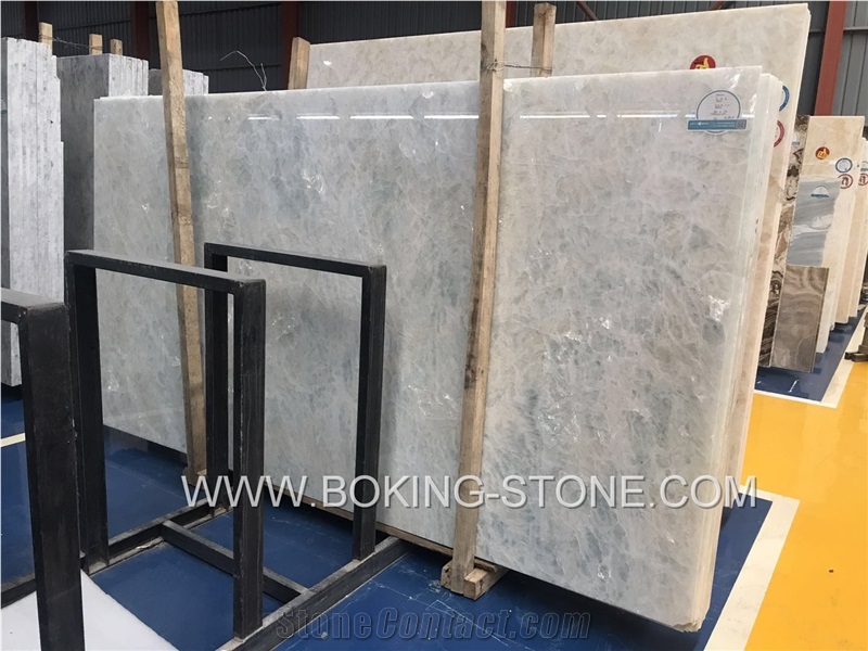 White Ice Jade Onyx Light Green Onyx Slab