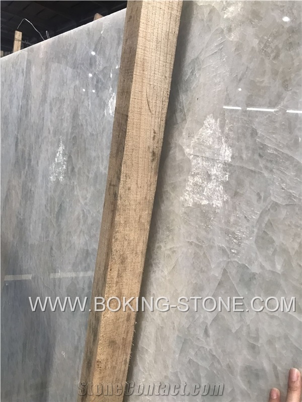 White Ice Jade Onyx Light Green Onyx Slab