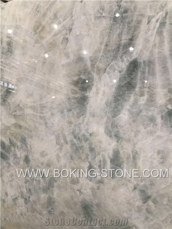 White Ice Jade Onyx Light Green Onyx Slab