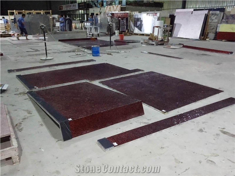 Aluminum Honeycomb Panels Composited with Marbles and Glass Mosaics