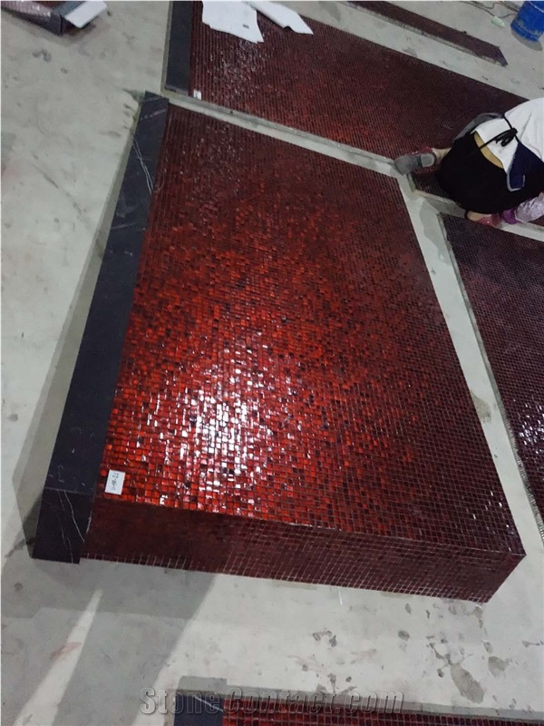 Aluminum Honeycomb Panels Composited with Marbles and Glass Mosaics