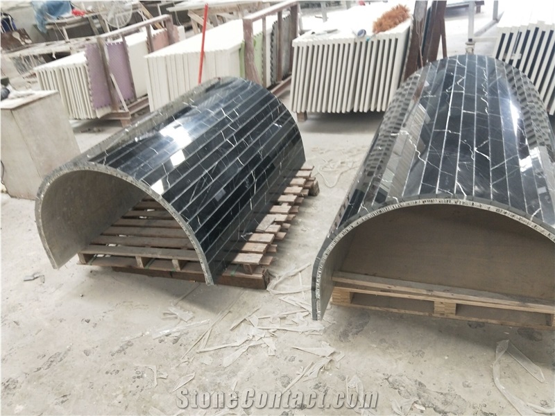 Nero Marqino Composite with Honeycomb Panel for the Column New Product