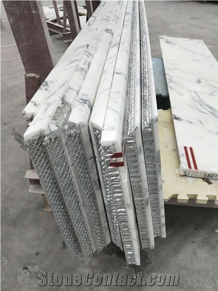 White Marble Stone Honeycomb Panels Big Size Light Weight Panels