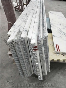 White Marble Stone Honeycomb Panels Big Size Light Weight Panels
