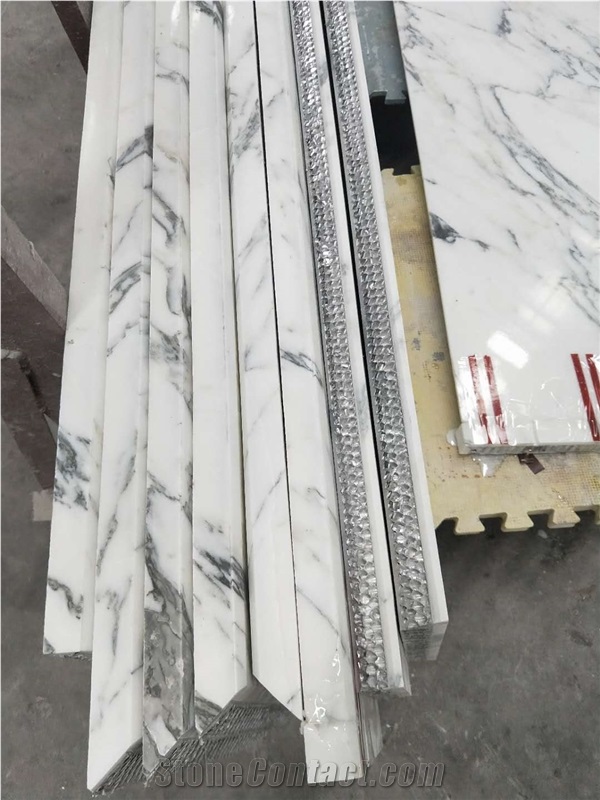 White Marble Stone Honeycomb Panels Big Size Light Weight Panels