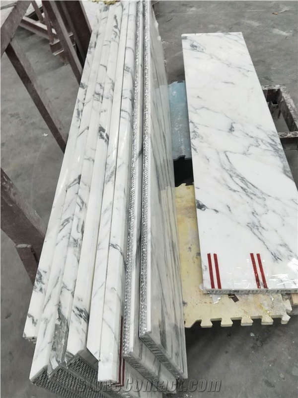 White Marble Stone Honeycomb Panels Big Size Light Weight Panels