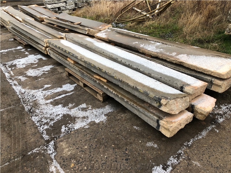 Antique Granite Steps from Old Castle