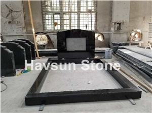 Custom Black Tombstone/Monument/Gravestone for Australia Market