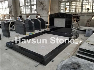 Custom Black Tombstone/Monument/Gravestone for Australia Market
