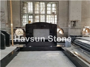 Custom Black Tombstone/Monument/Gravestone for Australia Market