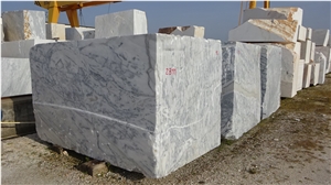 Carradinha Marble Blocks, Estremoz White with Grey Veins Block