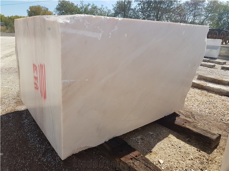 Pink Marble Blocks with Black Veins