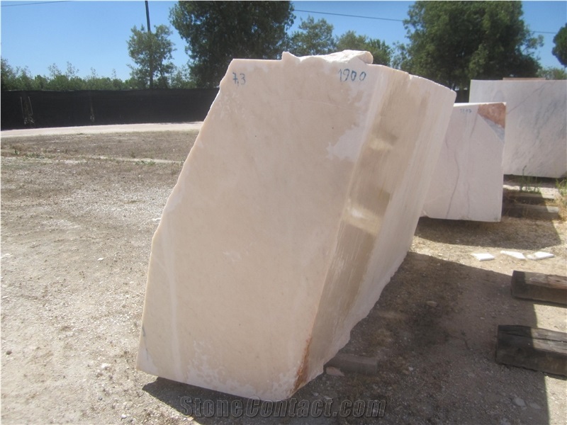 Pink Marble Blocks with Black Veins