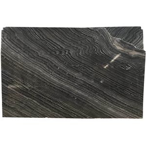 Wall Cladding Kenya Black Slab Ancient Vein Wood Marble