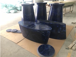 Blue Stone Bar Backlit Table