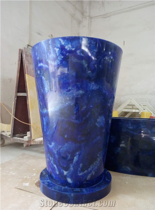 Blue Stone Bar Backlit Table