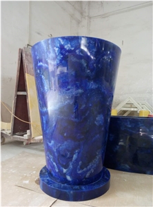 Blue Stone Bar Backlit Table