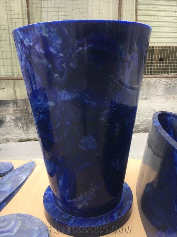 Blue Stone Bar Backlit Table