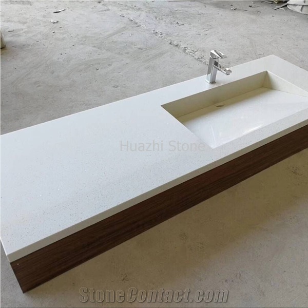 Bathroom Vanity Top/Bath Tops/Countertops/Vanity Tops/White Quartz