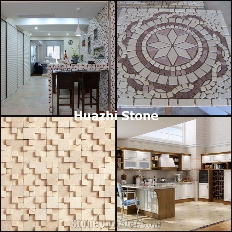 Beige Mosaic/Bathroom Mosaic/Pooling Mosaic/Natural Marble Mosaic