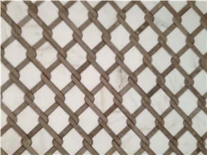 Beige Natural Marble Mosaic/Bathroon Mosaic/Shower Design Mosaic