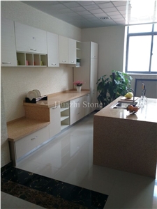 Beige Quartz Countertop, Kitchen,Desk,Island,Bar Tops, Countertops