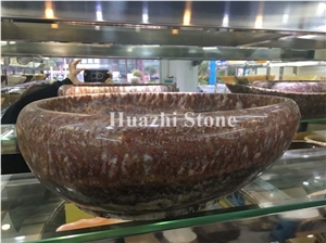 Black Granite Sinks Round Basins Vessel Sinks Bathroom Stone Oval Sink