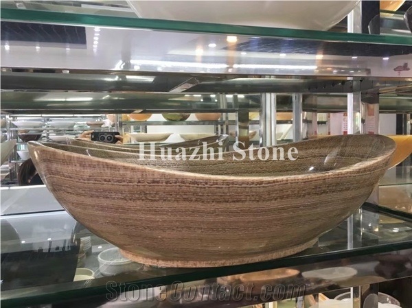 Brown Travertine Sinks Oval Basins Sink Stone Bathroom Basin