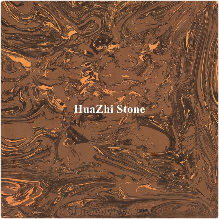 Factory Direct Selling High Quality Beige Artificial Marble Slabs
