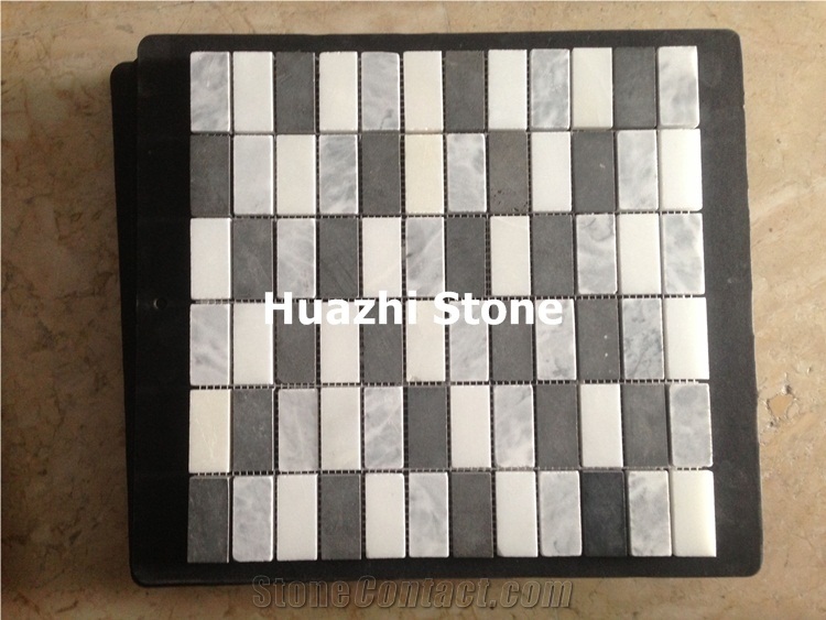 Grey Natural Marble Mosaic/Bathroom Mosaic/Wall Mosaic/Poolmosaic