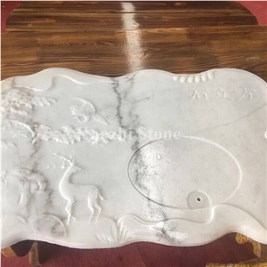 Guangxi White Marble Art Design/Art Gift/Art Works/Creative Works/Art