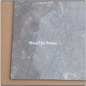 Installing Marble Wall Tile Marble Grey with Red Vein Root Wall Panels