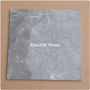 Installing Marble Wall Tile Marble Grey with Red Vein Root Wall Panels