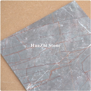 Installing Marble Wall Tile Marble Grey with Red Vein Root Wall Panels