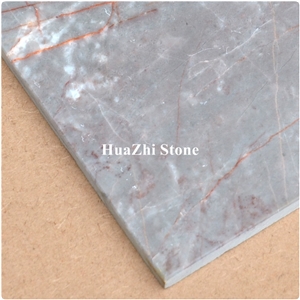 Installing Marble Wall Tile Marble Grey with Red Vein Root Wall Panels