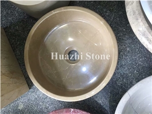 White Marble Sinks Oval Basins Natural Stone Sinks Vessel Sinks Wash