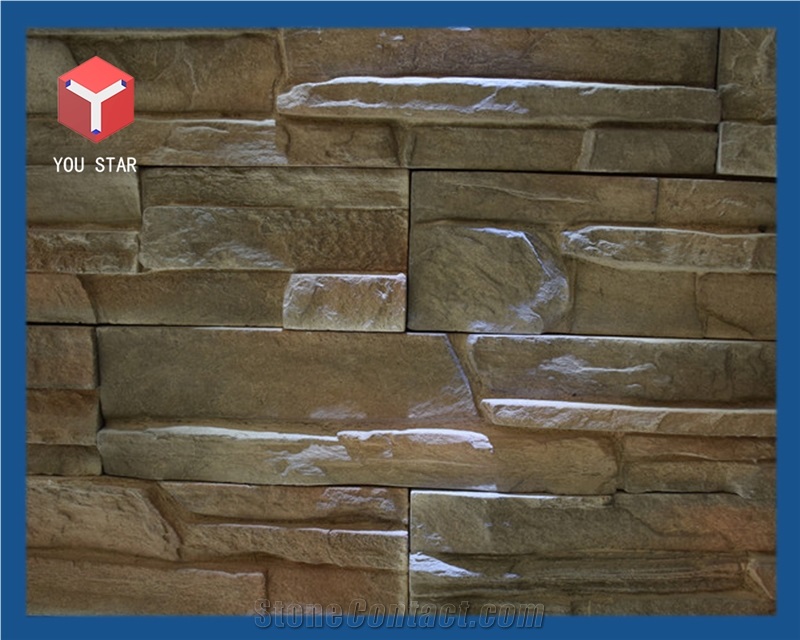 Artificial Culture Stone Wall Cladding Decor Thin Veneer