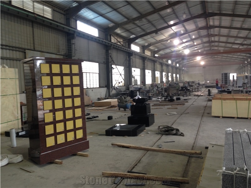 China Grey Columbarium Niches Mausoleum Cremation Niches
