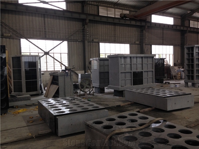 China Grey Columbarium Niches Mausoleum Cremation Niches