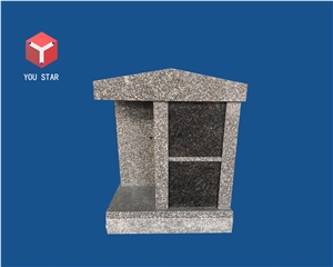 China Shanxi Black Polished Gray Granite 2 Niche Private Columbarium China Shanxi Black Polished Gray Granite 2 Niche Private Columbarium